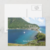 De baai van Dominica Briefkaart (Voorkant / Achterkant)