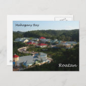 De Baai van het mahonie, Roatan Briefkaart (Voorkant / Achterkant)