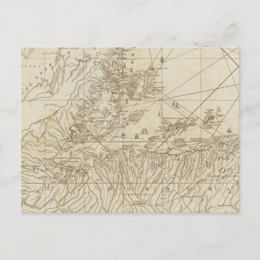 De baai van Honduras Briefkaart (Voorkant)
