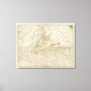 De baai van Honduras Canvas Afdruk