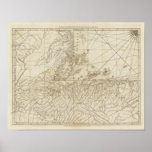 De baai van Honduras Poster (Voorkant)