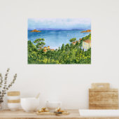 De baai van Marseille, Frankrijk - framerbare afdr Poster (Keuken)