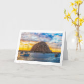 De Baai van Morro bij het Wenskaart van de Schemer Kaart (Gele Bloem)