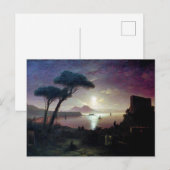 De baai van Napels 's avonds, in het licht Briefkaart (Voorkant / Achterkant)