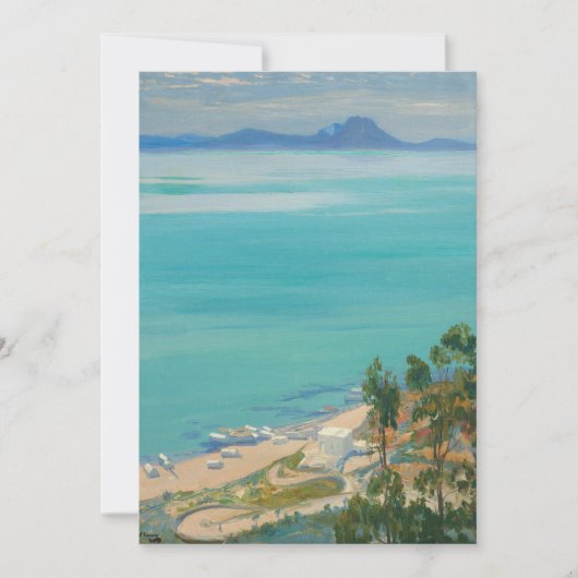 De baai van Tunis, morgen | Sir John Lavery (Voorkant)