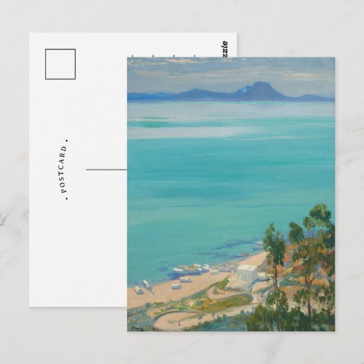 De baai van Tunis, morgen | Sir John Lavery Briefkaart (Voorkant / Achterkant)