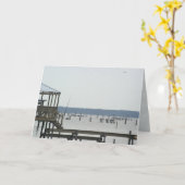 de "baai" wenskaart kaart (Gele Bloem)