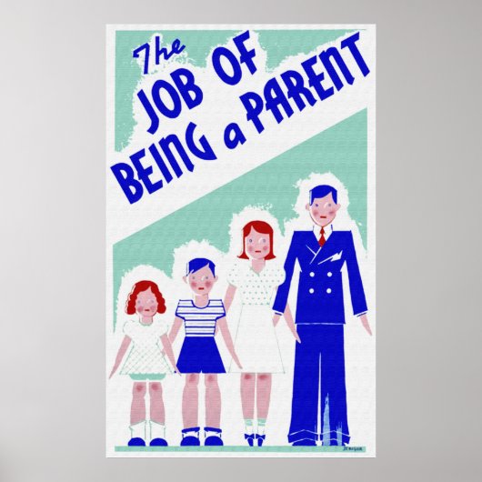 De baan om een Poster van de Ouder te zijn (Voorkant)