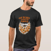 De baard achter de pompoen Halloween Funny Pregn T-shirt (Voorkant)