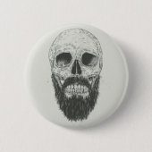 De baard is niet dood ronde button 5,7 cm (Voorkant)