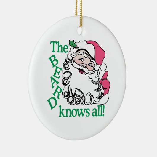 De baard kent alles keramisch ornament (Rechts)