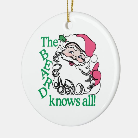 De baard kent alles keramisch ornament (Links)