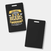 De baard kiest jou badge (Voor- en achterkant)