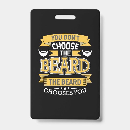 De baard kiest jou badge (Voorzijde)