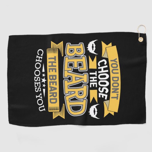 De baard kiest jou golfhanddoek (Horizontaal)
