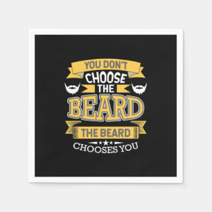De baard kiest jou servet