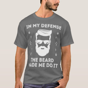De baard liet me het ontwerp van de baardenliefheb t-shirt