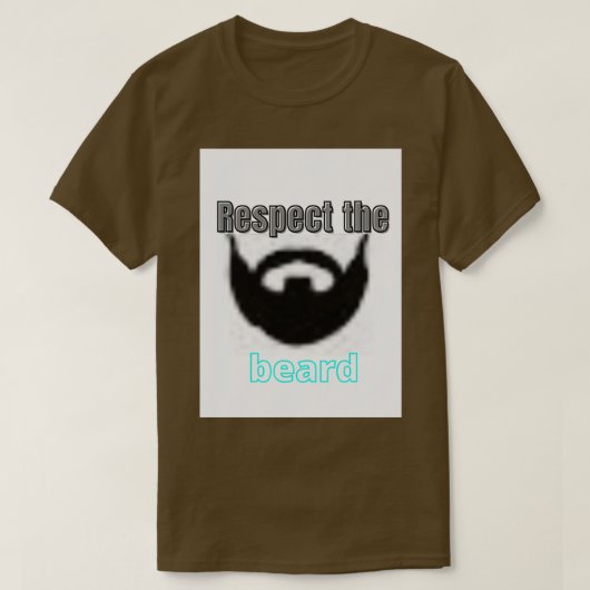 de baard respecteren 55 t-shirt (Design voorkant)