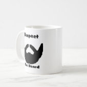 de baard respecteren koffiemok (Voorkant links)