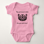 De baard van mijn vader is beter Baby Bodysuit (Voorkant)