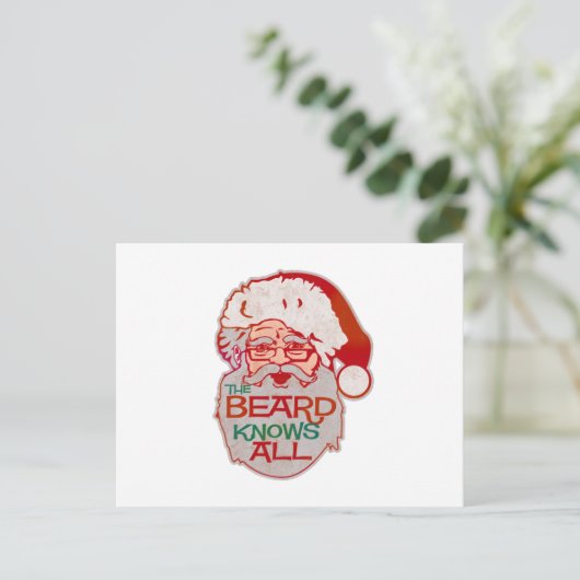 de baard weet alles briefkaart (Staand voorkant)