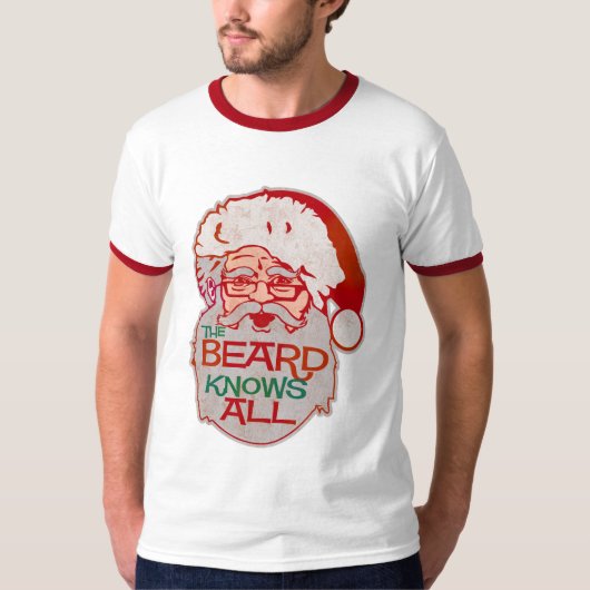 de baard weet alles t-shirt (Voorkant)