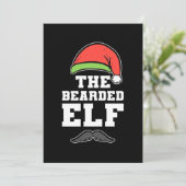 De Baardige Elf Kerst Kaart (Staand voorkant)