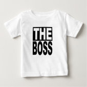 De baas baby T-Shirt (Voorkant)