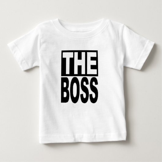 De baas baby T-Shirt (Voorkant)