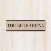 De Baas Big Kahuna Hangende Deur Signaal Naamplaat (Voorkant)