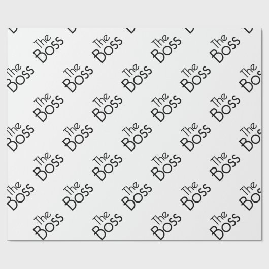 De baas cadeaupapier (Vlak)