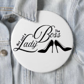 De baas dame ronde button 6,0 cm (In situ)