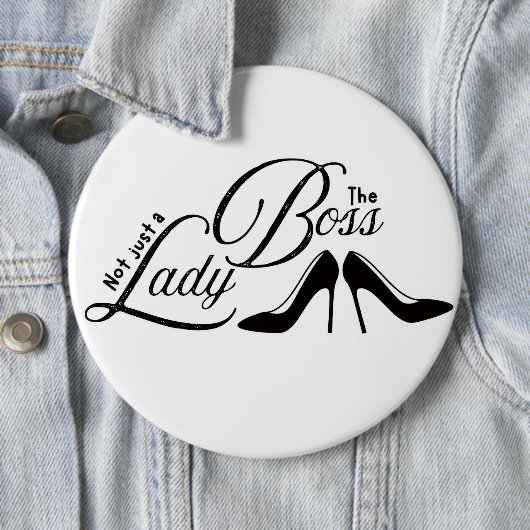 De baas dame ronde button 6,0 cm (In situ)