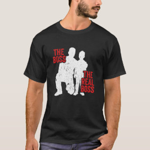 De baas de echte baas vader zoon dochter Matchin T-shirt