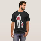 De Baas De Echte Baas Vaderdag Vader Zoon T-shirt (Voorkant volledig)
