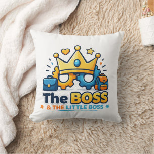 De Baas en De Kleine Baas Matchende Set Kussen