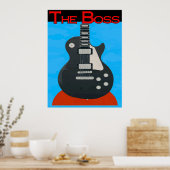 De baas, gitaar poster (Keuken)