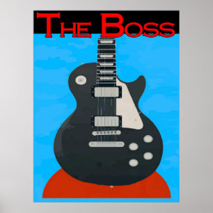De baas, gitaar poster
