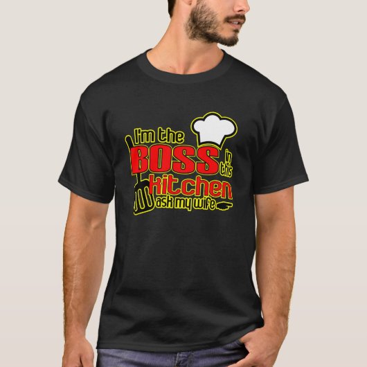De BAAS in het Keuken T-shirt (Voorkant)