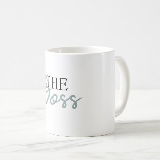 De baas koffiemok (Voorkant rechts)