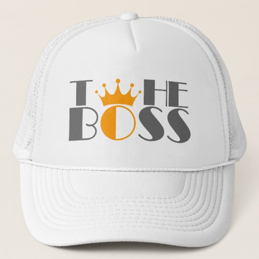 De baas kroon trucker pet (Voorkant)