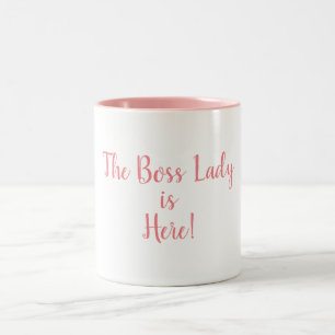 De Baas Lady is hier 11 oz. Tweetone Mok