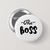 De baas ronde button 5,7 cm (Voorkant /achterkant)