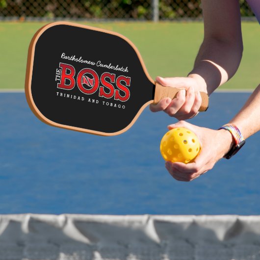 De Baas Trinidad en Tobago Pickleball Paddle (Insitu)