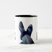 De baas tweekleurige koffiemok (Center)