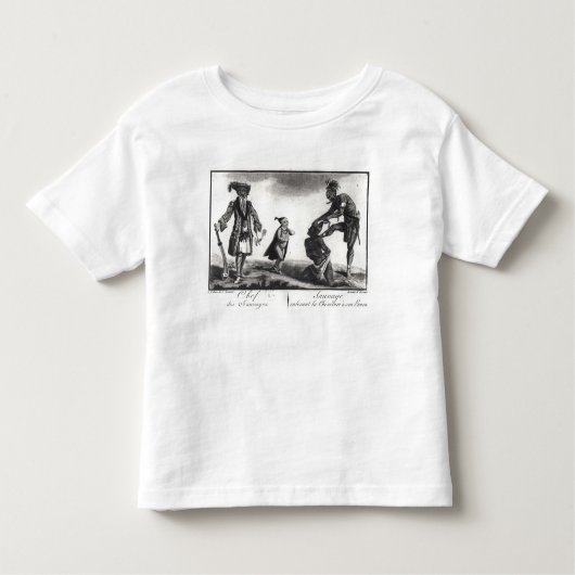 De baas van de Savages die zijn vijand aan het uit Kinder Shirts (Voorkant)