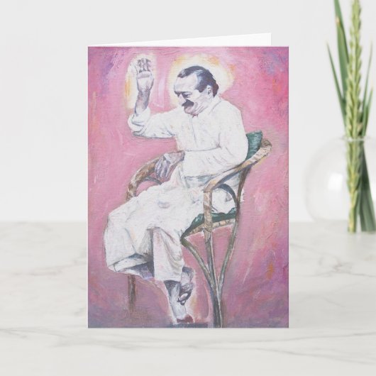 De Baba die van Meher, KAART lachen (leeg bericht) (Voorkant)