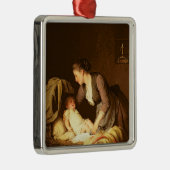De Baby, 1880 Metalen Ornament (Rechts)