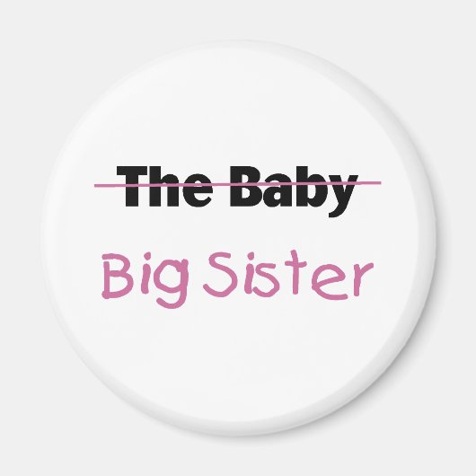 De Baby Big Sister Magneet (Voorkant)