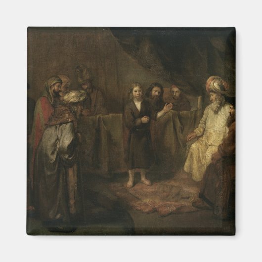 De Baby Christus in de tempel Magneet (Voorkant)